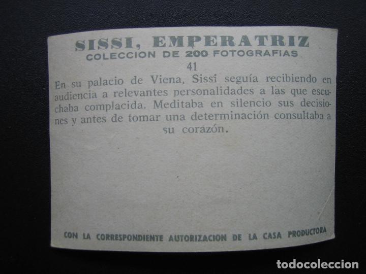 Coleccionismo cromos antiguos: Cromo Sissi Emperatriz - Foto 2