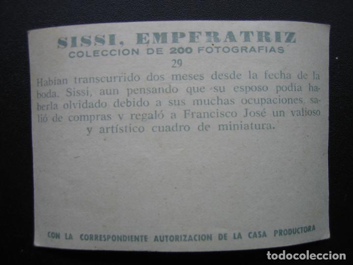 Coleccionismo cromos antiguos: Cromo Sissi Emperatriz - Foto 2