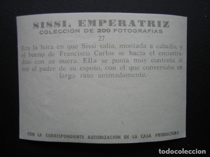 Coleccionismo cromos antiguos: Cromo Sissi Emperatriz - Foto 2