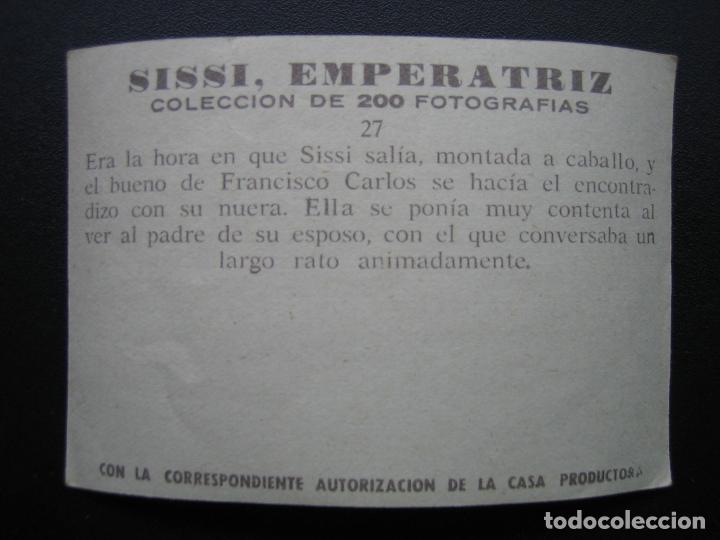 Coleccionismo cromos antiguos: Cromo Sissi Emperatriz - Foto 2