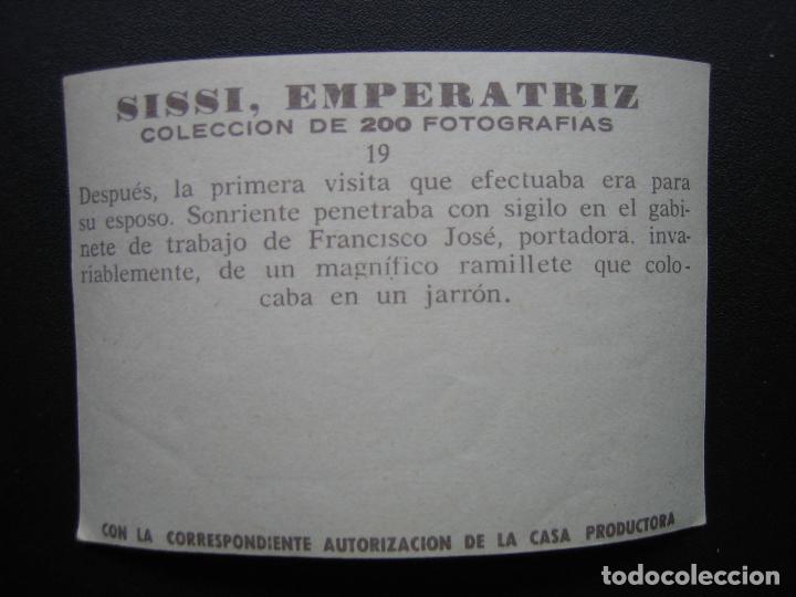 Coleccionismo cromos antiguos: Cromo Sissi Emperatriz - Foto 2