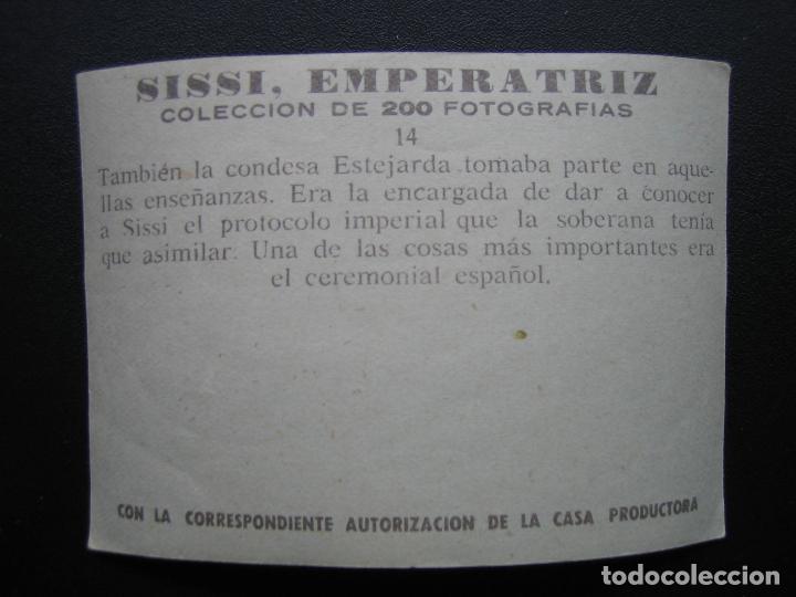 Coleccionismo cromos antiguos: Cromo Sissi Emperatriz - Foto 2