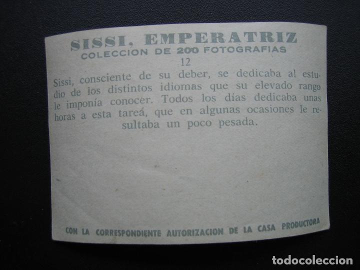 Coleccionismo cromos antiguos: Cromo Sissi Emperatriz - Foto 2