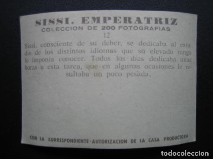 Coleccionismo cromos antiguos: Cromo Sissi Emperatriz - Foto 2