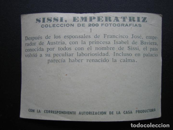 Coleccionismo cromos antiguos: Cromo Sissi Emperatriz - Foto 2