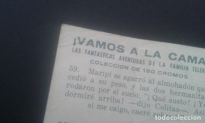 Coleccionismo cromos antiguos: CROMO VAMOS A LA CAMA. NUMERO 59. - Foto 5