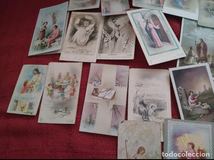 Coleccionismo cromos antiguos: 25 estampas de comunion a&ntilde;os 50 - Foto 2