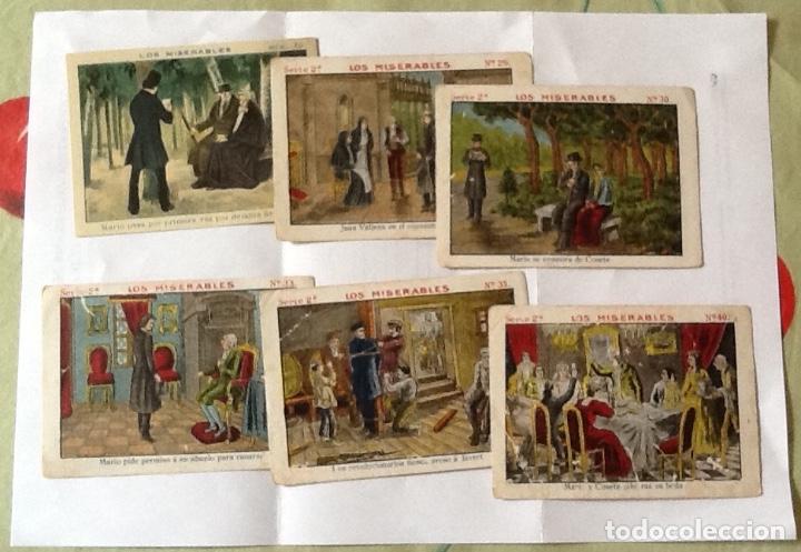 Coleccionismo cromos antiguos: SEIS CROMOS DE LOS MISERABLES, A&Ntilde;OS 20 - Foto 1