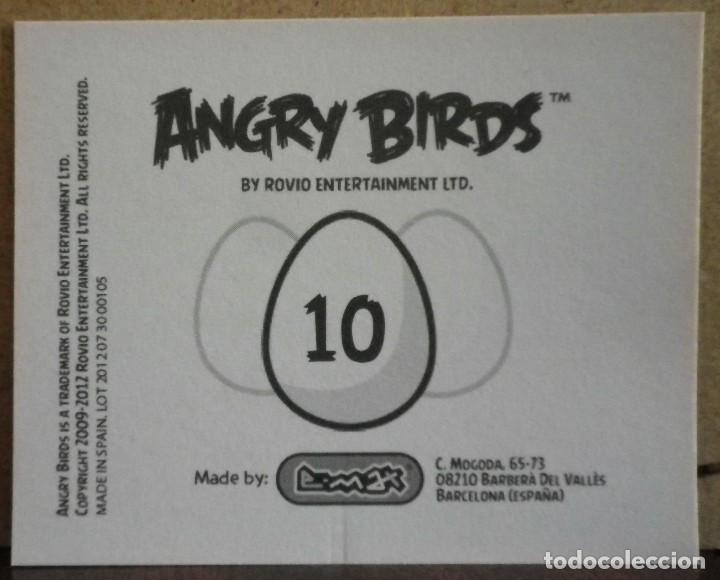 Coleccionismo cromos antiguos: Angry Birds. E-Max 2012. Cromo sin pegar N&ordm; 10 - Foto 2