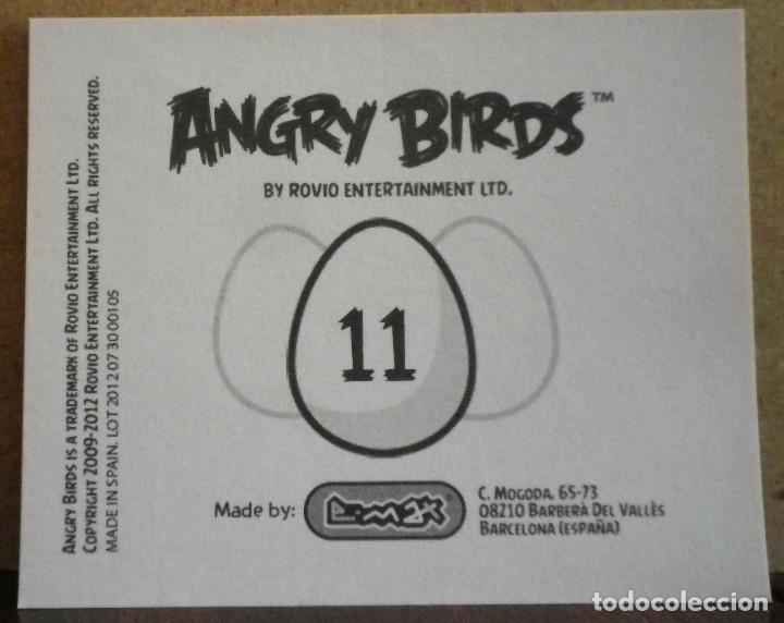 Coleccionismo cromos antiguos: Angry Birds. E-Max 2012. Cromo sin pegar N&ordm; 11 - Foto 2