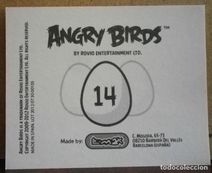 Coleccionismo cromos antiguos: Angry Birds. E-Max 2012. Cromo sin pegar N&ordm; 14 - Foto 2