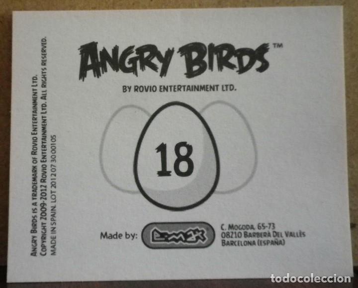Coleccionismo cromos antiguos: Angry Birds. E-Max 2012. Cromo sin pegar N&ordm; 18 - Foto 2
