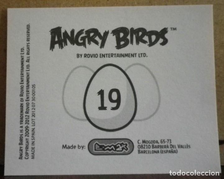 Coleccionismo cromos antiguos: Angry Birds. E-Max 2012. Cromo sin pegar N&ordm; 19 - Foto 2