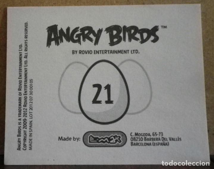 Coleccionismo cromos antiguos: Angry Birds. E-Max 2012. Cromo sin pegar N&ordm; 21 - Foto 2