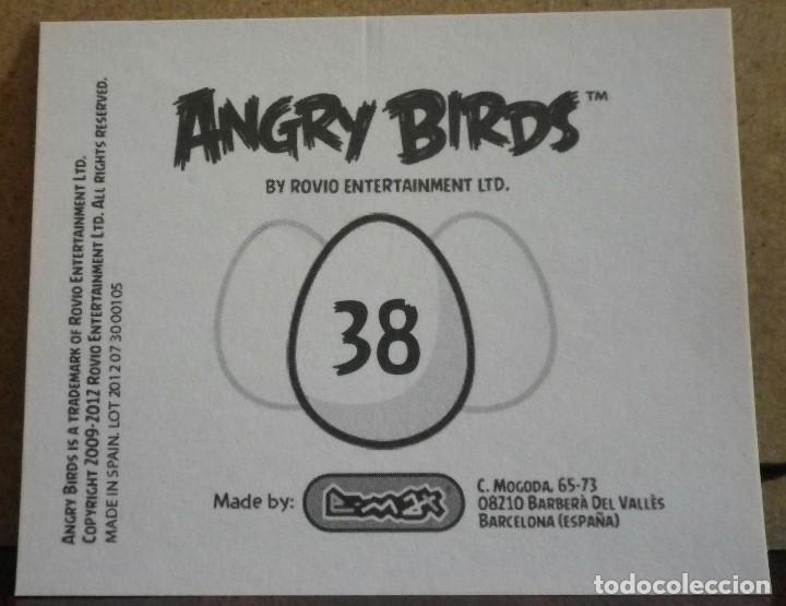 Coleccionismo cromos antiguos: Angry Birds. E-Max 2012. Cromo sin pegar N&ordm; 38 - Foto 2