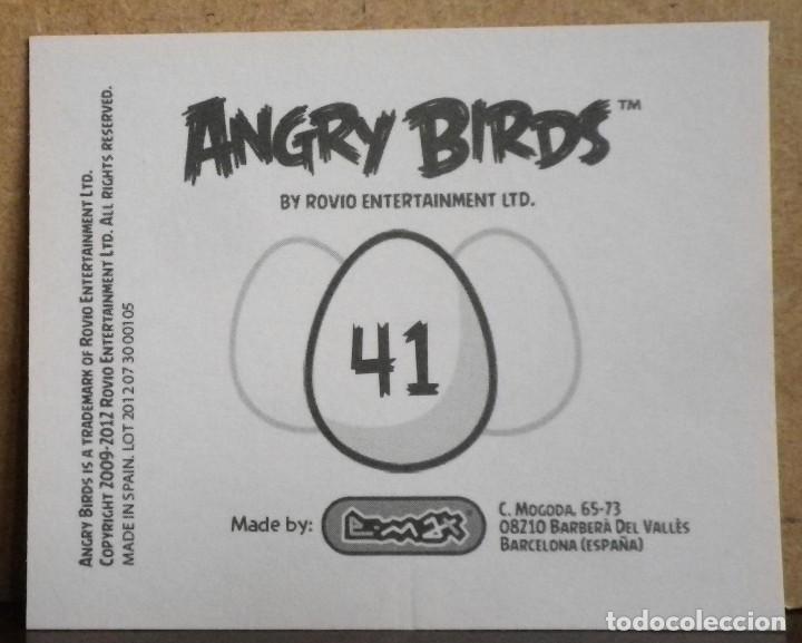 Coleccionismo cromos antiguos: Angry Birds. E-Max 2012. Cromo sin pegar N&ordm; 41 - Foto 2