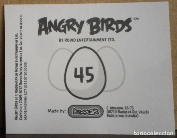 Coleccionismo cromos antiguos: Angry Birds. E-Max 2012. Cromo sin pegar N&ordm; 45 - Foto 2
