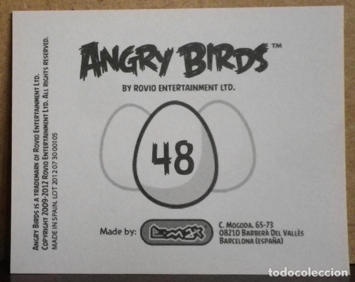 Coleccionismo cromos antiguos: Angry Birds. E-Max 2012. Cromo sin pegar N&ordm; 48 - Foto 2