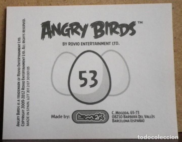 Coleccionismo cromos antiguos: Angry Birds. E-Max 2012. Cromo sin pegar N&ordm; 53 - Foto 2