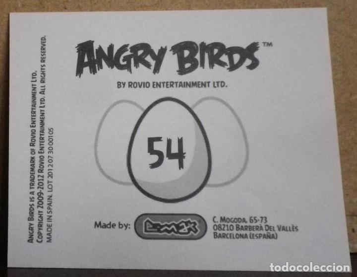 Coleccionismo cromos antiguos: Angry Birds. E-Max 2012. Cromo sin pegar N&ordm; 54 - Foto 2