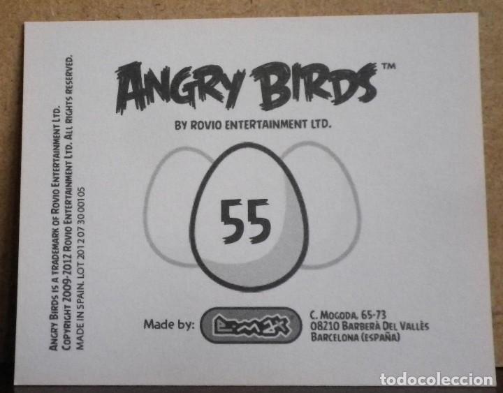 Coleccionismo cromos antiguos: Angry Birds. E-Max 2012. Cromo sin pegar N&ordm; 55 - Foto 2
