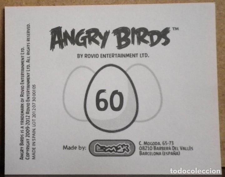 Coleccionismo cromos antiguos: Angry Birds. E-Max 2012. Cromo sin pegar N&ordm; 60 - Foto 2