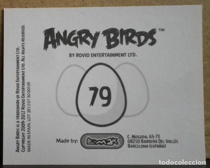 Coleccionismo cromos antiguos: Angry Birds. E-Max 2012. Cromo sin pegar N&ordm; 79 - Foto 2