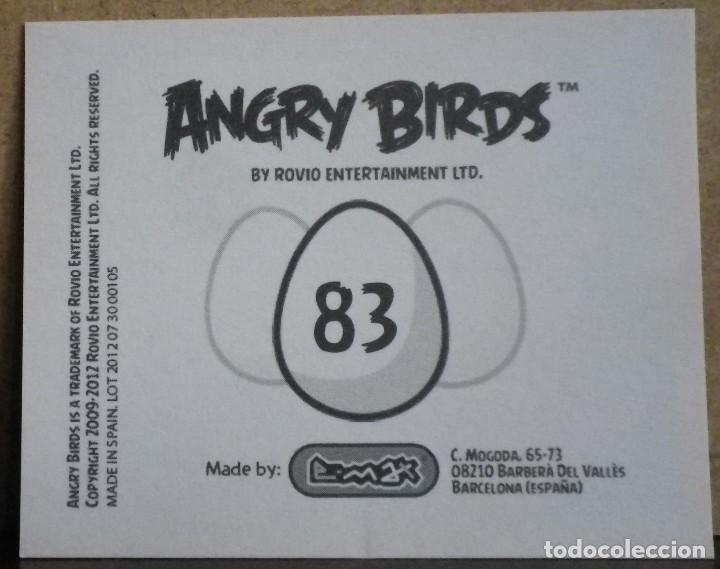 Coleccionismo cromos antiguos: Angry Birds. E-Max 2012. Cromo sin pegar N&ordm; 83 - Foto 2