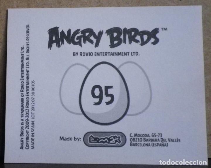 Coleccionismo cromos antiguos: Angry Birds. E-Max 2012. Cromo sin pegar N&ordm; 95 - Foto 2
