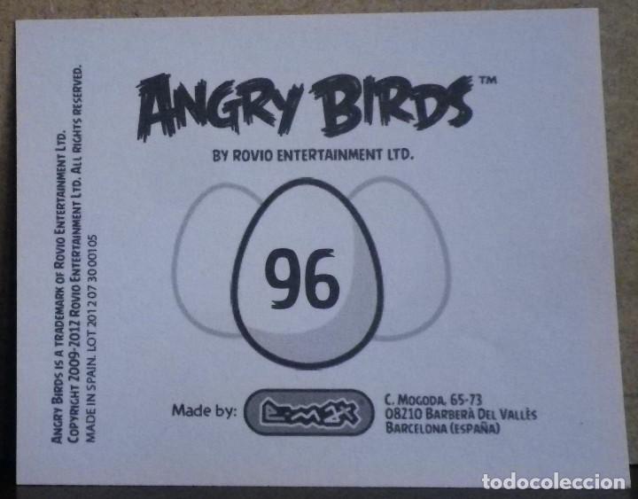 Coleccionismo cromos antiguos: Angry Birds. E-Max 2012. Cromo sin pegar N&ordm; 96 - Foto 2