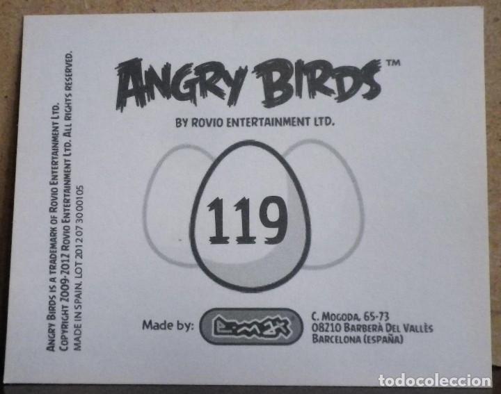 Coleccionismo cromos antiguos: Angry Birds. E-Max 2012. Cromo sin pegar N&ordm; 119 - Foto 2