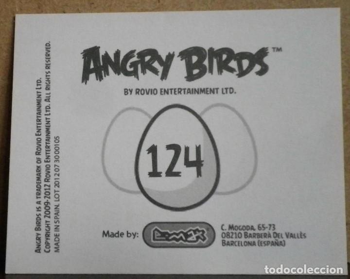 Coleccionismo cromos antiguos: Angry Birds. E-Max 2012. Cromo sin pegar N&ordm; 124 - Foto 2