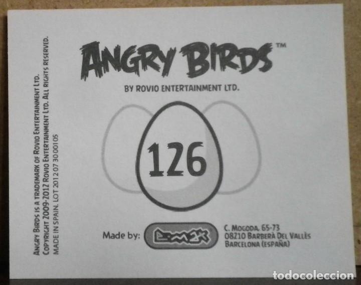 Coleccionismo cromos antiguos: Angry Birds. E-Max 2012. Cromo sin pegar N&ordm; 126 - Foto 2