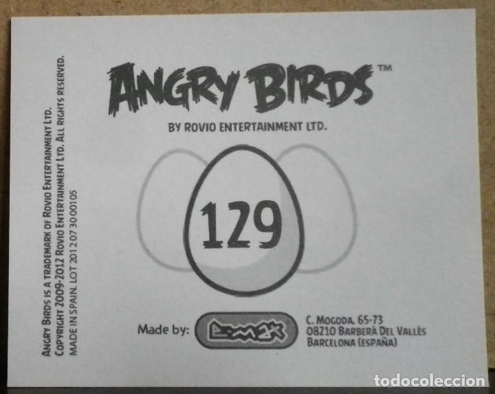 Coleccionismo cromos antiguos: Angry Birds. E-Max 2012. Cromo sin pegar N&ordm; 129 - Foto 2