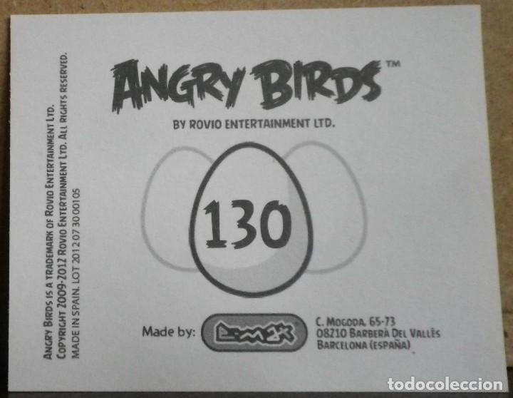 Coleccionismo cromos antiguos: Angry Birds. E-Max 2012. Cromo sin pegar N&ordm; 130 - Foto 2