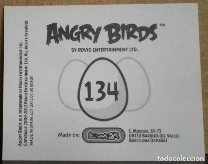 Coleccionismo cromos antiguos: Angry Birds. E-Max 2012. Cromo sin pegar N&ordm; 134 - Foto 2