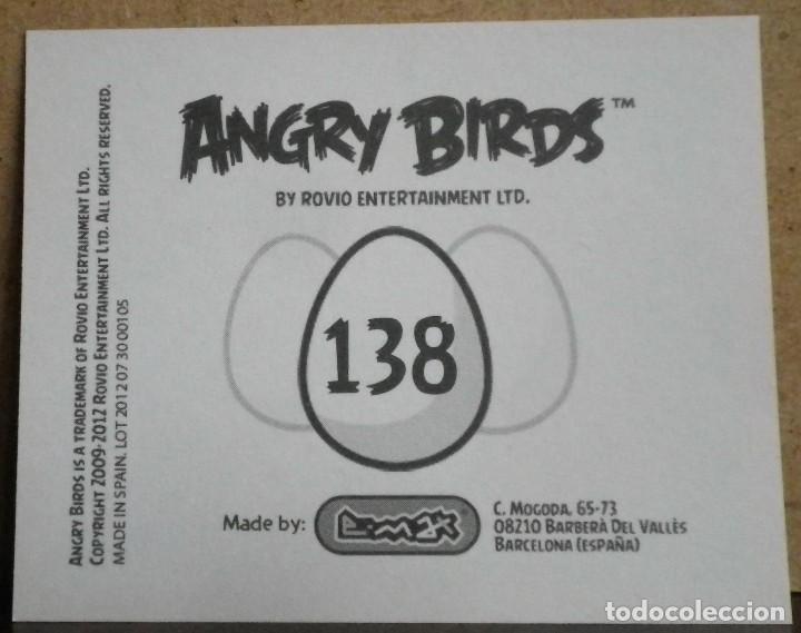 Coleccionismo cromos antiguos: Angry Birds. E-Max 2012. Cromo sin pegar N&ordm; 138 - Foto 2