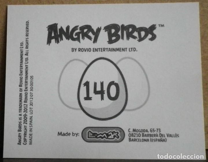 Coleccionismo cromos antiguos: Angry Birds. E-Max 2012. Cromo sin pegar N&ordm; 140 - Foto 2