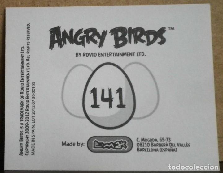 Coleccionismo cromos antiguos: Angry Birds. E-Max 2012. Cromo sin pegar N&ordm; 141 - Foto 2