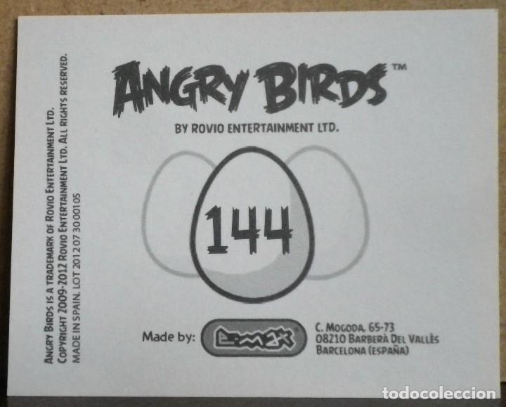 Coleccionismo cromos antiguos: Angry Birds. E-Max 2012. Cromo sin pegar N&ordm; 144 - Foto 2