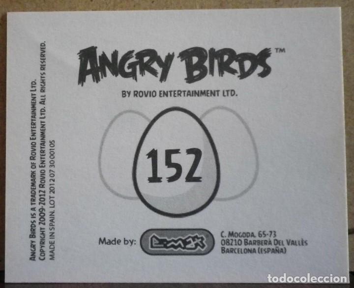 Coleccionismo cromos antiguos: Angry Birds. E-Max 2012. Cromo sin pegar N&ordm; 152 - Foto 2
