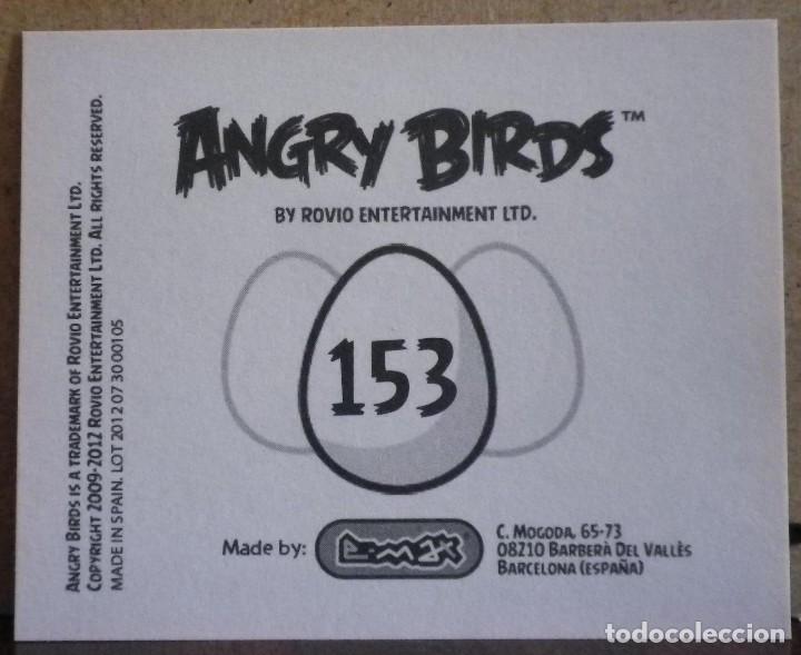 Coleccionismo cromos antiguos: Angry Birds. E-Max 2012. Cromo sin pegar N&ordm; 153 - Foto 2