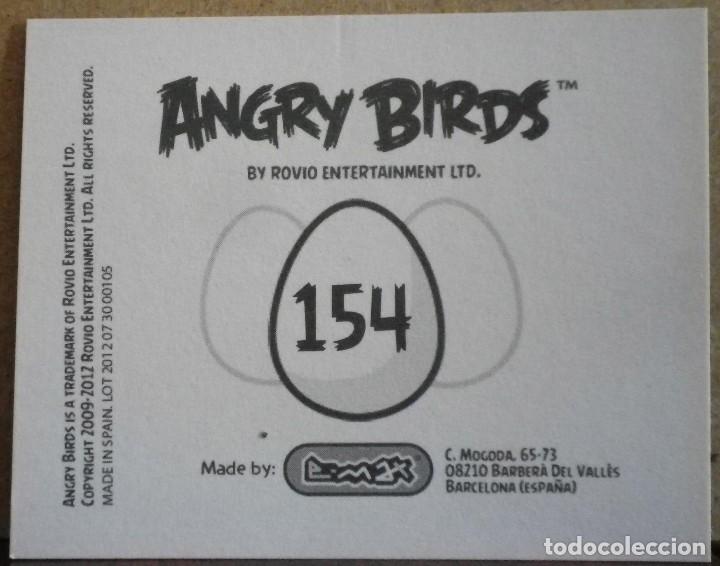 Coleccionismo cromos antiguos: Angry Birds. E-Max 2012. Cromo sin pegar N&ordm; 154 - Foto 2
