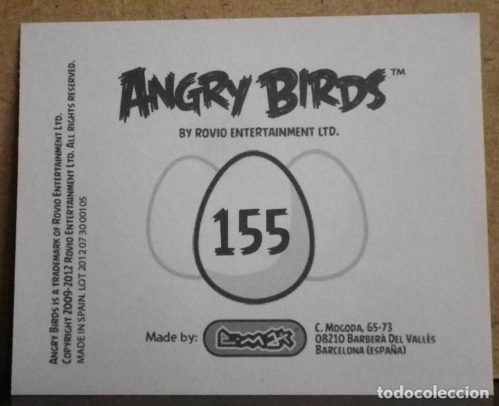 Coleccionismo cromos antiguos: Angry Birds. E-Max 2012. Cromo sin pegar N&ordm; 155 - Foto 2