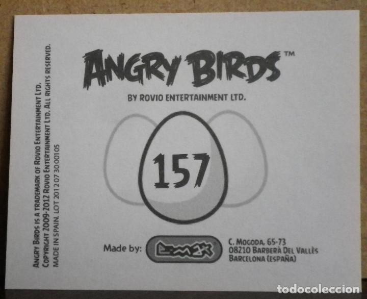 Coleccionismo cromos antiguos: Angry Birds. E-Max 2012. Cromo sin pegar N&ordm; 157 - Foto 2
