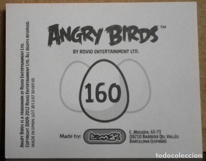Coleccionismo cromos antiguos: Angry Birds. E-Max 2012. Cromo sin pegar N&ordm; 160 - Foto 2