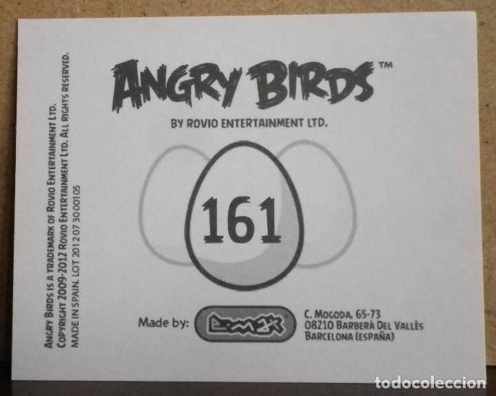 Coleccionismo cromos antiguos: Angry Birds. E-Max 2012. Cromo sin pegar N&ordm; 161 - Foto 2