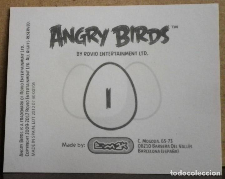 Coleccionismo cromos antiguos: Angry Birds. E-Max 2012. Cromo sin pegar Letra I - Foto 2