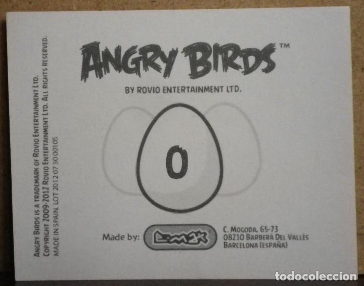 Coleccionismo cromos antiguos: Angry Birds. E-Max 2012. Cromo sin pegar Letra O - Foto 2