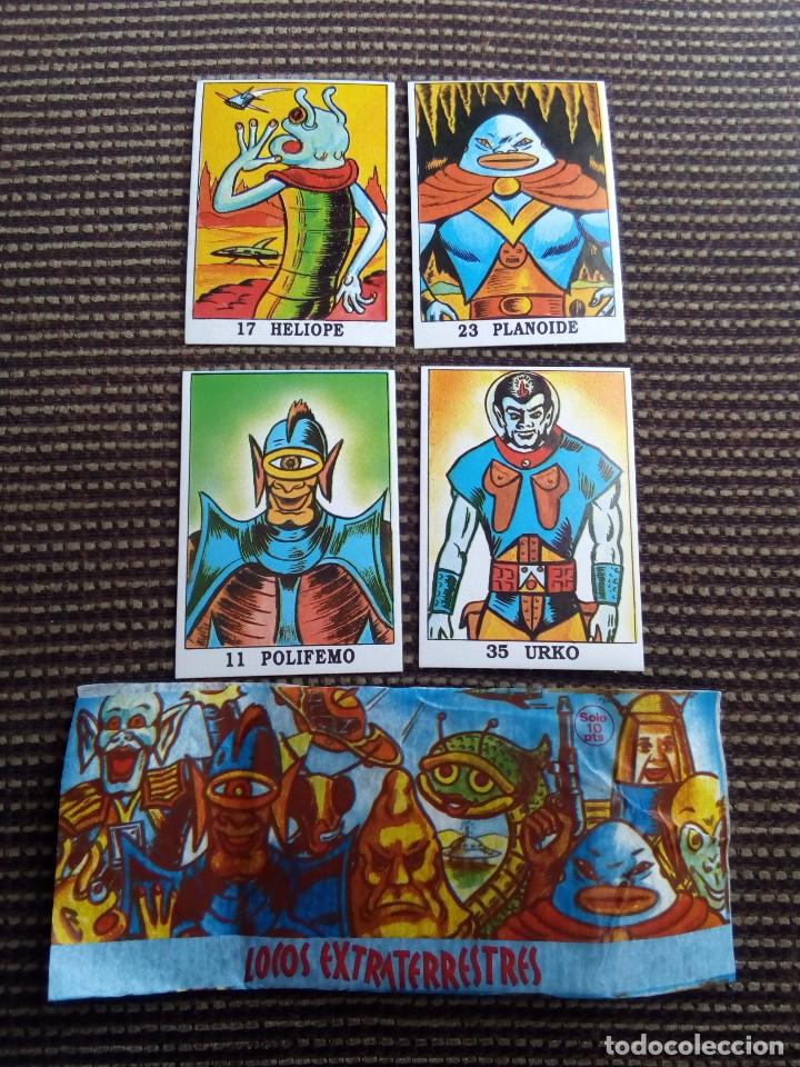 Colecionismo Cromos antigos: Locos extraterrestres Sobre vac&iacute;o + 4.cromos de la colecci&oacute;n - escaso